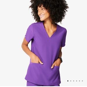 NWT Figs Ultra Violet Casma Scrub Top Size XXL / 2X